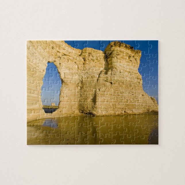 Nyckelhålet i Monument Rocks aka Krita Pussel (Horisontell)