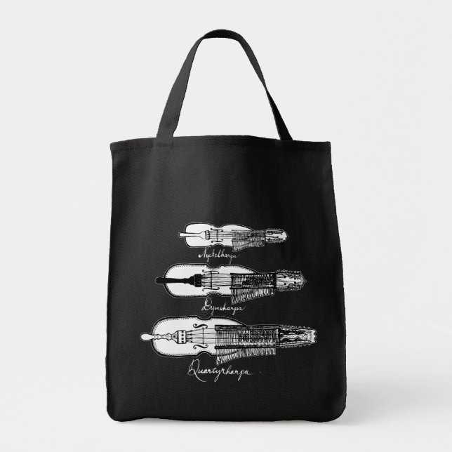 Nyckelharpa varukorg tygkasse (Framsidan)