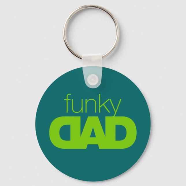 Nyckelkedja 4 för funky Pappa Nyckelring (Framsida)