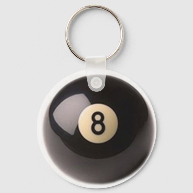Nyckelkedja 8 boll bassäng nyckelring (Framsida)