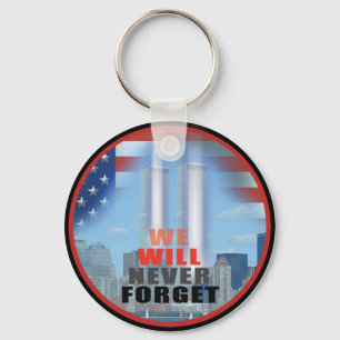 Nyckelkedja 9/11 - vi glömmer aldrig nyckelring