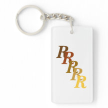 Nyckelkedja (akryl) - Monogram med efternamn