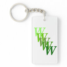 Nyckelkedja (akryl) - Stegat Brev och Namn