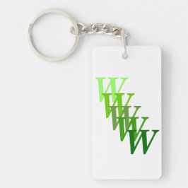 Nyckelkedja (akryl) - Stegat Brev och Namn