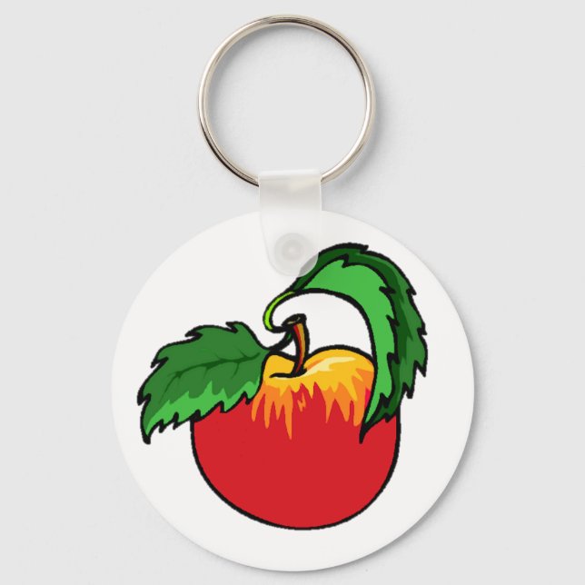 Nyckelkedja - äpple nyckelring (Framsida)