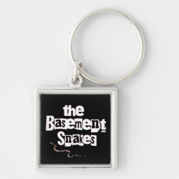 Nyckelkedja - Baseringsögonblicksbilder Fyrkantig Silverfärgad Nyckelring