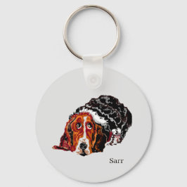 Nyckelkedja: BASSET HOUND Nyckelring