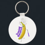 Nyckelkedja - Dancing Bananas - Circle Nyckelring<br><div class="desc">cirkelnyckelkedja med Dancing Bananas logotyp</div>
