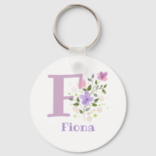 Nyckelkedja eller Nyckel-fob i en Blommigt med Nam Nyckelring