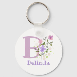Nyckelkedja eller Nyckel-fob i en Blommigt med Nam Nyckelring