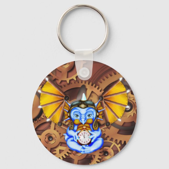 Nyckelkedja för "5-12-stearin"-steampunk nyckelring (Framsida)