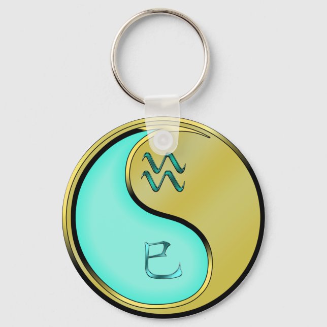 Nyckelkedja för akvarius och Metall Nyckelring (Framsida)