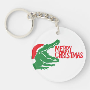 Nyckelkedja för Alligator christmas