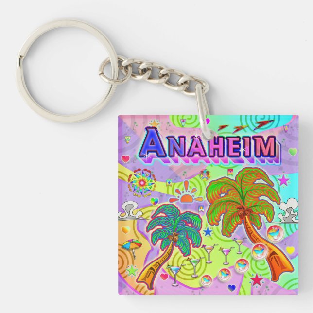 Nyckelkedja för Anaheim Vacation-mål (Framsidan)