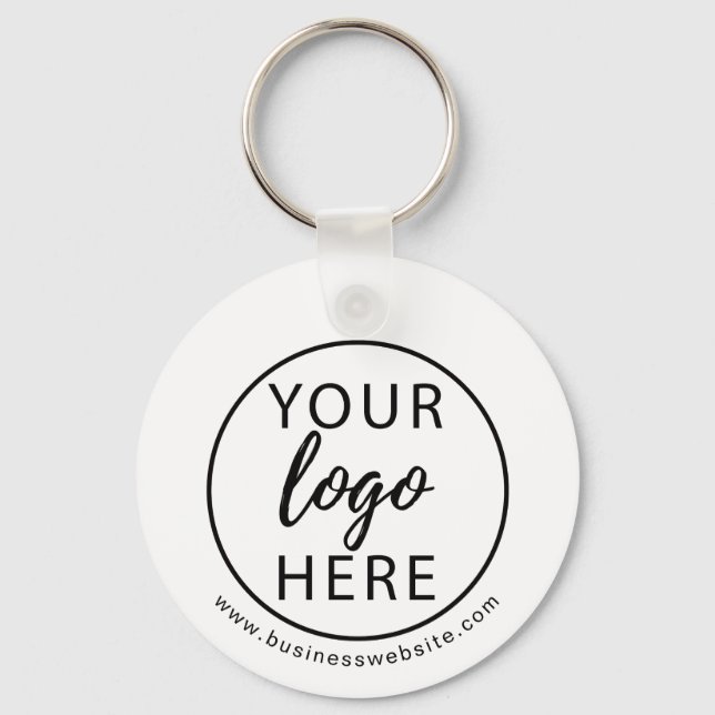Nyckelkedja för anpassningsbar Business Logotyp Nyckelring (Framsida)