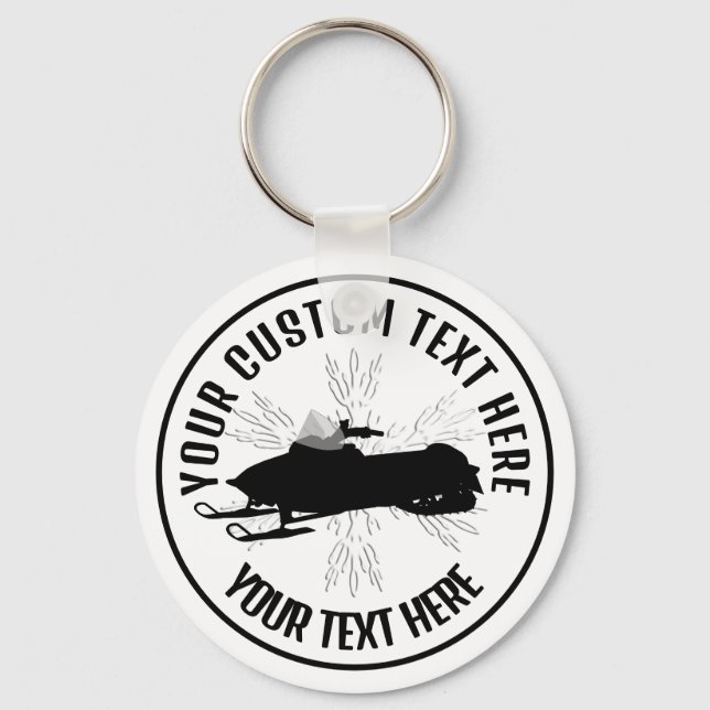 Nyckelkedja för Anpassningsbar för snurrande ikone Nyckelring (Framsida)