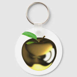 Nyckelkedja för äpple-guld nyckelring