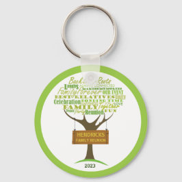 Nyckelkedja för återunionsdesign för träd-familjen nyckelring