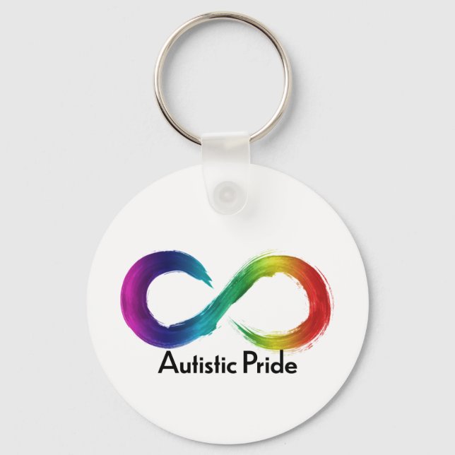 Nyckelkedja för autistiskt pride nyckelring (Framsida)