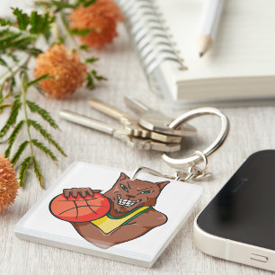 Nyckelkedja för Basketball-Varg