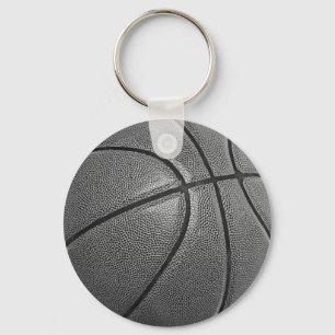 Nyckelkedja för basketboll i gråskala nyckelring