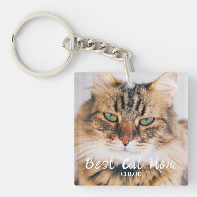 Nyckelkedja för bästa Kat-foto-Namn i Mamma (Framsidan)