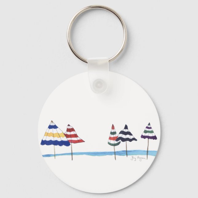 Nyckelkedja för Beach-paraplyer Nyckelring (Framsida)