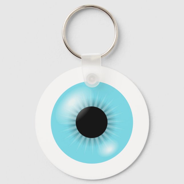 Nyckelkedja för Big Blue Eyeball Nyckelring (Framsida)