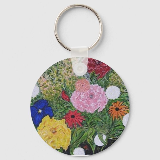 Nyckelkedja för blommigt nyckelring (Framsida)
