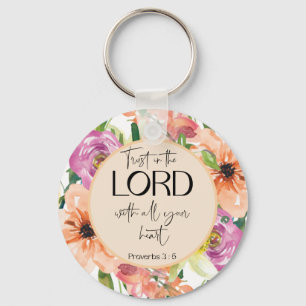 Nyckelkedja för Blommigten Bible Verse Proverbs Nyckelring