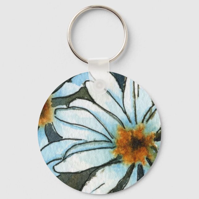 Nyckelkedja för Blommigten Daisy 1 Nyckelring (Framsida)