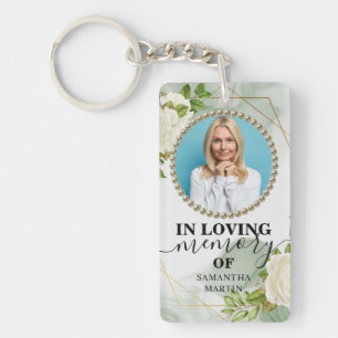 Nyckelkedja för blommigtens moderna minnesvy