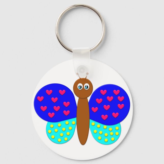 Nyckelkedja för BonBon Fantasy Butterfly Nyckelring (Framsida)