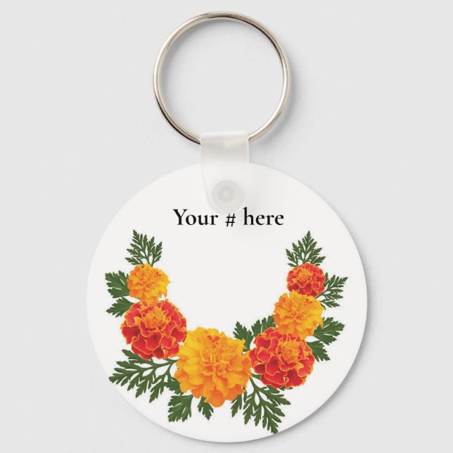 Nyckelkedja för borttappad-ID-Märkre anpassar din  Nyckelring (Framsida)