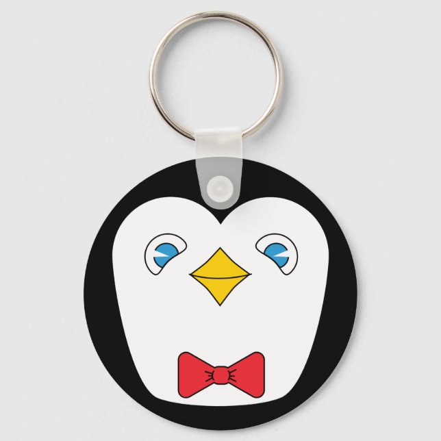 Nyckelkedja för Bowtie penguin Nyckelring (Framsida)