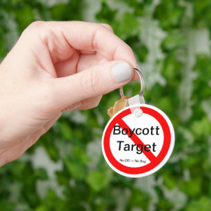 Nyckelkedja för Boycott-mål Nyckelring