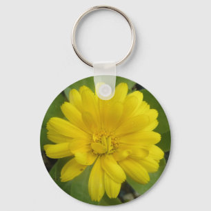 Nyckelkedja för Bright Gult Marigold Nyckelring