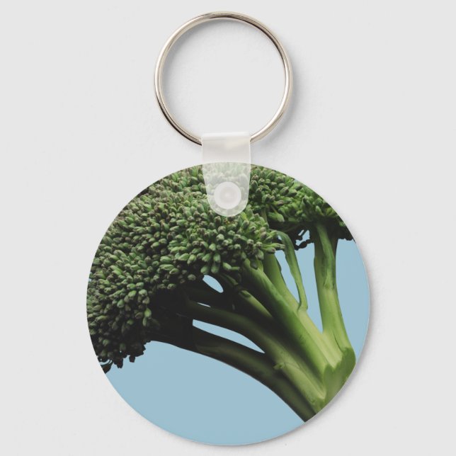 Nyckelkedja för Broccoli Basic-knapp Nyckelring (Framsida)