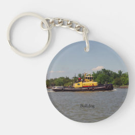 Nyckelkedja för bulldog-akryl