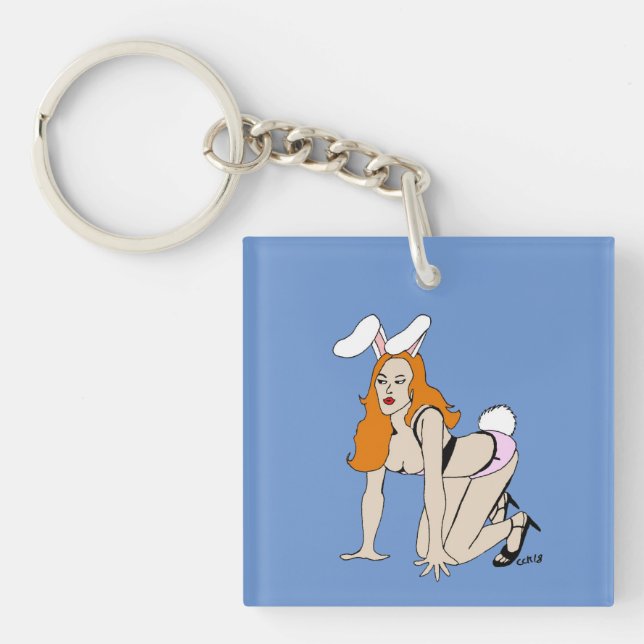 nyckelkedja för bunnygirl (Framsidan)