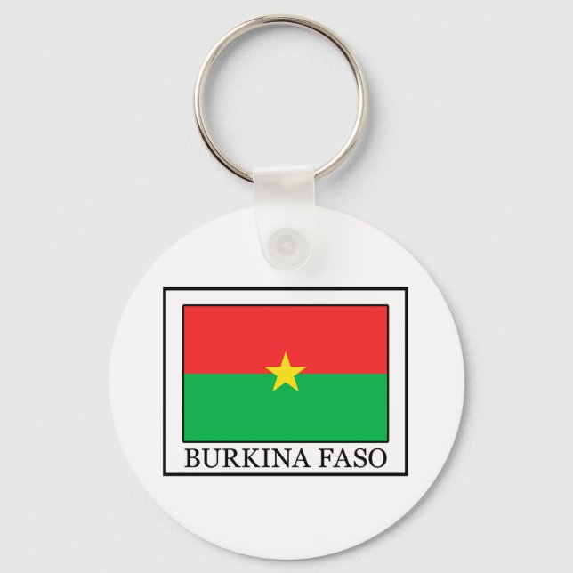 Nyckelkedja för Burkina Faso Nyckelring (Framsida)