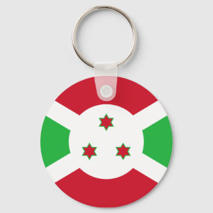 Nyckelkedja för Burundi Flagga Nyckelring