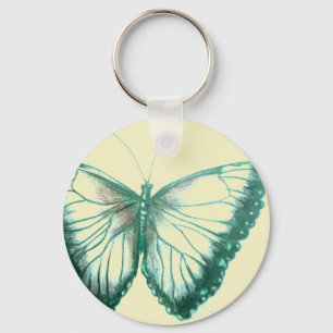 Nyckelkedja för Butterfly-knapp Nyckelring
