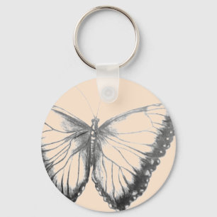 Nyckelkedja för Butterfly-knapp Nyckelring