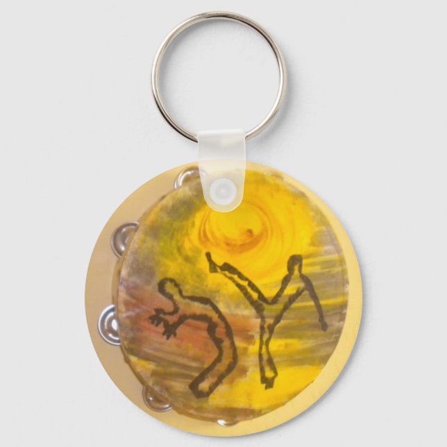 nyckelkedja för capoeira Music passion ax Nyckelring (Framsida)