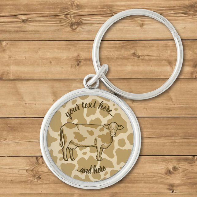 Nyckelkedja för cellprofil rund silverfärgad nyckelring (Skapare uppladdad)