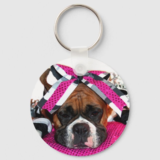 Nyckelkedja för Cheerledare Boxer Nyckelring (Framsida)