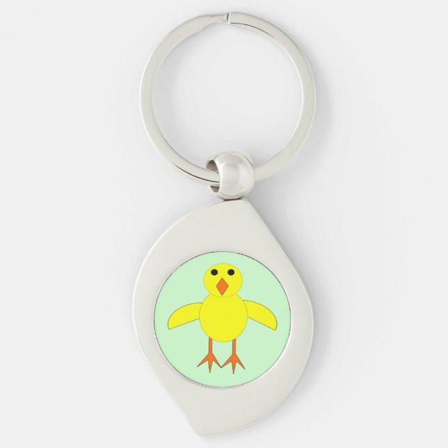 Nyckelkedja för Chicken Cute Påsk (Framsidan)