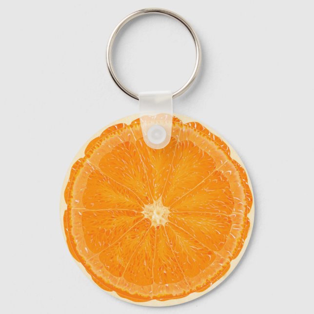 Nyckelkedja för citrusfrukter i orangen nyckelring (Framsida)
