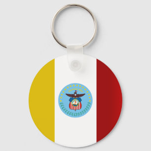 Nyckelkedja för Columbus (Ohio)-flagga Nyckelring